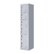 6-Door Locker for Office Home Storage Grey