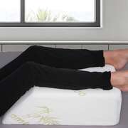 Cool Gel Memory Foam Wedge Pillow with Bamboo Cover for Bed & Lounge Comfort