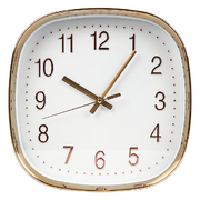 Modern Wall Clock Rose Gold