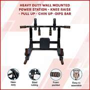 Heavy Duty Wall Mounted Power Station Pull Up Dip Knee Raise Bar