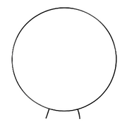 2M Wedding Hoop Round Circle Arch Backdrop Flower Display Stand Frame Background Black
