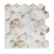 Tiles 3D Peel And Stick Wall Tile Shell Mosaic (30Cm X 30Cm X 10 Sheets)