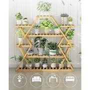 Multilayer Bamboo Bonsai Shelf