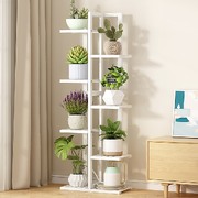 6-Tier Vertical Bamboo Plant Stand Outdoor Garden Shelf