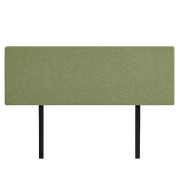Linen Fabric King Bed Deluxe Headboard Bedhead - Olive Green