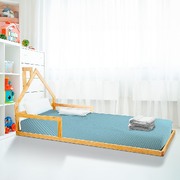 Pine Wood Floor Bed House Frame For Kids And Toddlers