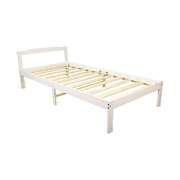 Natural Wooden Bed Frame Home Furniture Slat Support Wooden Frame