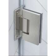 90° Stainless steel Glass Shower Door L-Hinge in White