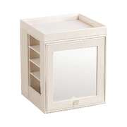 Rotating Organiser Box with Mirror Jewellery Storage for Dressing Table