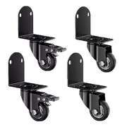 Side Mount Caster Wheels L-Shaped 240kg Set 4 | EXTG
