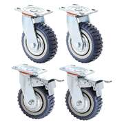 Heavy Duty Swivel Caster Wheels 1200kg Set 4 | EXTG
