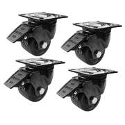 Heavy Duty Nylon Castor Wheels Set 4 Brakes 450kg | EXTG