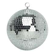 Mirror Disco Ball 30cm Silver Hanging Party Decor | EXTG