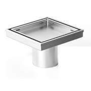Square Shower Drain Tile Insert 15x15cm Chrome | EXTG
