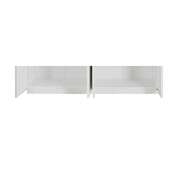 8 Door Steel Wardrobe 320cm White | EXTG
