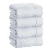 700 GSM Bath Towels 4 Pack White Cotton | EXTG