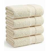 700 GSM Bath Towels 4 Pack Beige Cotton | EXTG