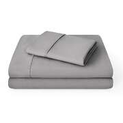 Queen Microfiber Sheet Set 4 Piece Light Grey | EXTG