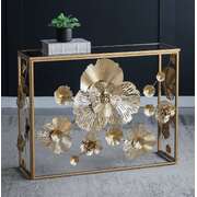 Floret Mirrored Console Table