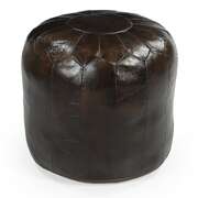 Genuine Leather Moroccan Ottoman