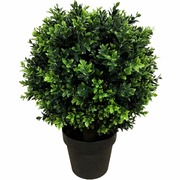 Uv Resistant Artificial Topiary Shrub (Hedyotis) 50Cm Mixed Green