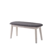 Dining Bench Chair Upholstered Solid Hardwood