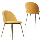 Dining Chair Set of 2-Gold