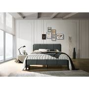 Fabric Upholstered Bed Frame in Charcoal - Queen