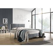Fabric Upholstered Bed Frame in Grey - Queen