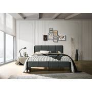 Fabric Upholstered Bed Frame in Charcoal - King