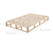 Kurt Wooden Platform Bed Frame Base King Single