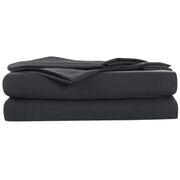 100% Organic Bamboo Duvet Cover Set Charcoal