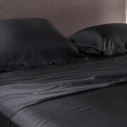 Charcoal Bamboo Flat Sheet 100% Organic