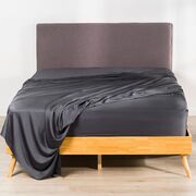 Charcoal 100% Organic Bamboo Fitted Sheet Set