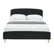 Bed Frame in Light Grey Double 