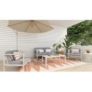 Outdoor Coffee Table-White