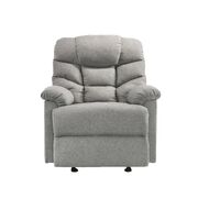 Recliner Chair Swing Glider Light Grey