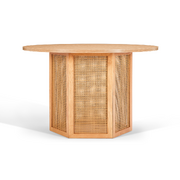 Hendrix 4 Seater Round Rattan Dining Table
