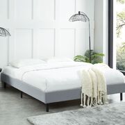 Modern Stone Grey Bed Base Frame King 
