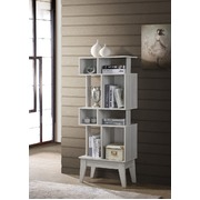 Display Shelf Cabinet In White Oak
