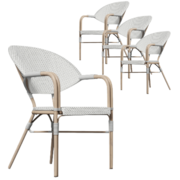 Light Dining Chair Set of 4-White