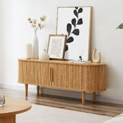Natural Elegance: Kate Column TV Stand (160cm)
