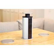 V6GSBU4: Dual-Sided, Pop Up Power Point w/ 4 USB