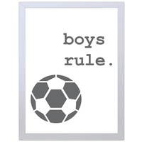 Boys Rule (297 x 420mm, No Frame)