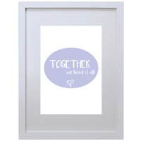 Together We Have It All (Purple, 210 x 297mm, No Frame)