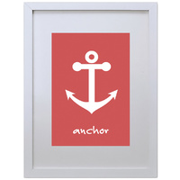 Anchor (Red-White, 210 x 297mm, No Frame)
