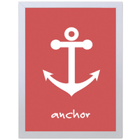 Anchor (Red-White, 297 x 420mm, No Frame)