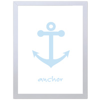 Anchor (White-Blue, 297 x 420mm, No Frame)