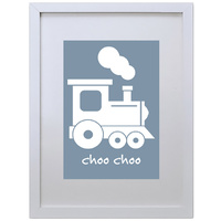 Choo Choo Train (Blue, 210 x 297mm, No Frame)