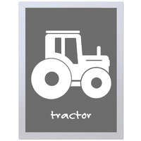 Tractor (Gray, 297 x 420mm, No Frame)